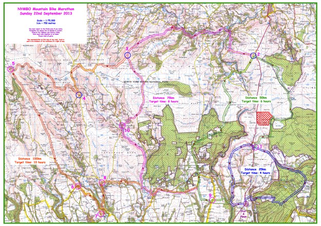2013 Moors Marathon Map