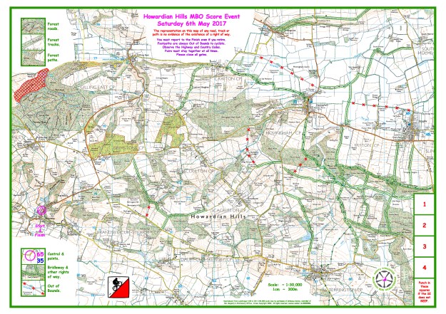 Howardian Hills Map  6th May 2017