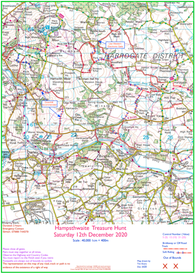 Course Map - Hampsthwaite 12-12-2020