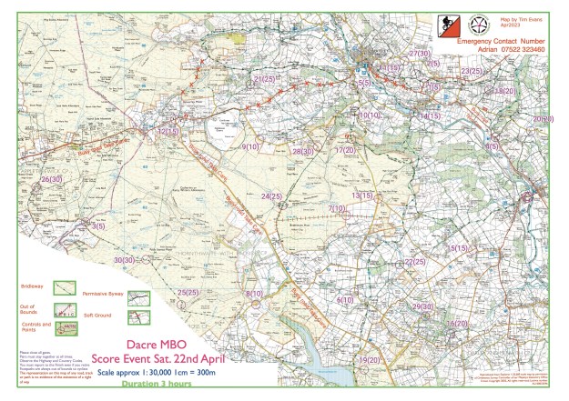 22 April 2023 - Course Map